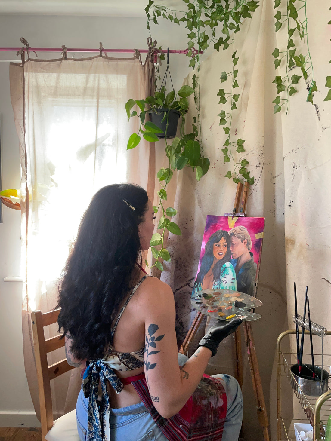 The artist behind the work